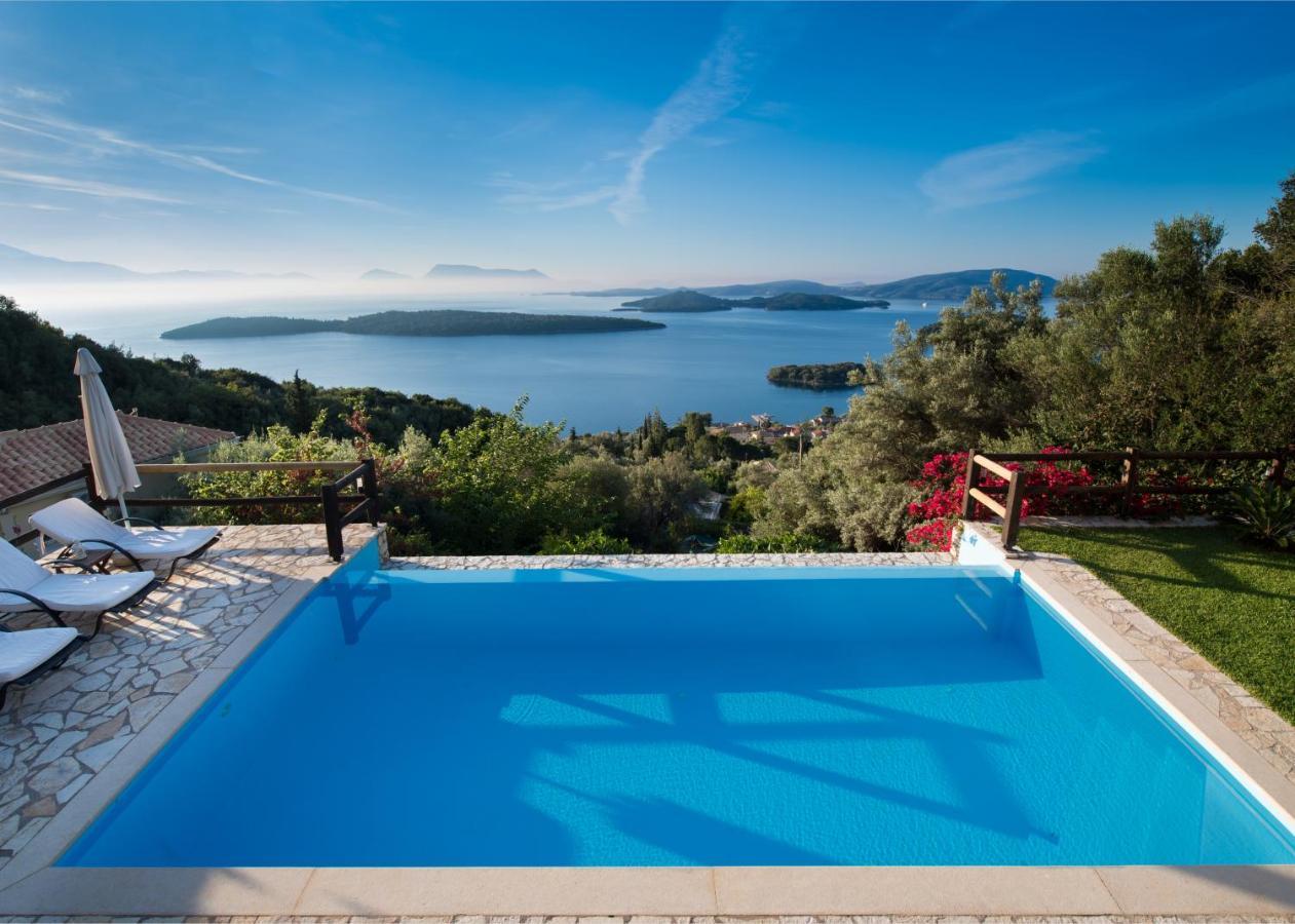 Villa Pasithea - Breathtaking Seaviews, Infinity Pool, Privacy, Close To The Beach ニドリ エクステリア 写真